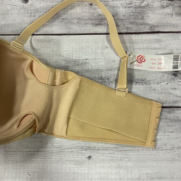 ABC American Breast Care Mastectomy Bra Womens 38B Beige Underwire 112 NEW - Picture 10 of 10